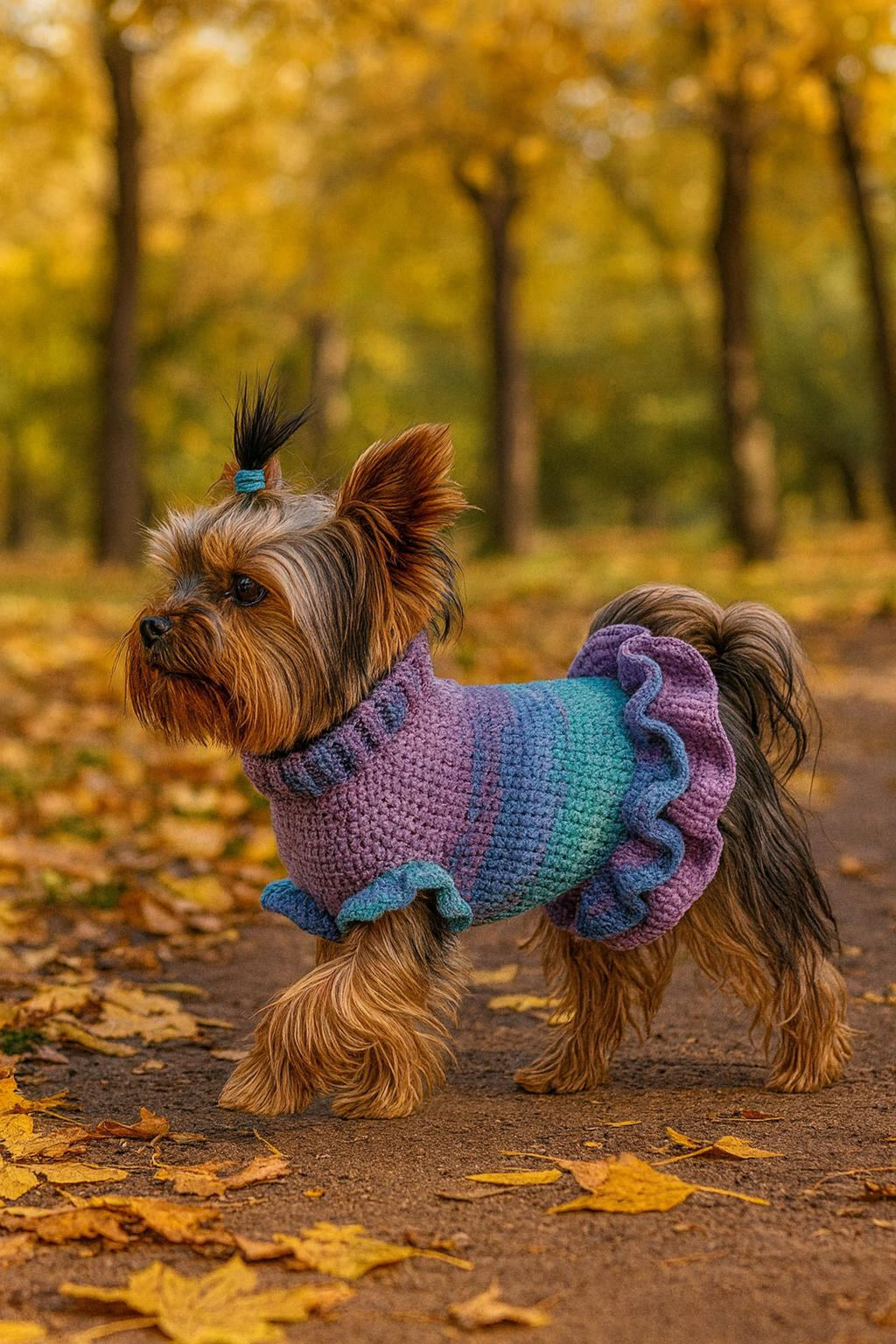 Wildpul® Handgestrickter Hunde-Pullover & Hundekleid – Kuscheliger Strickpullover für Welpen & Hunde