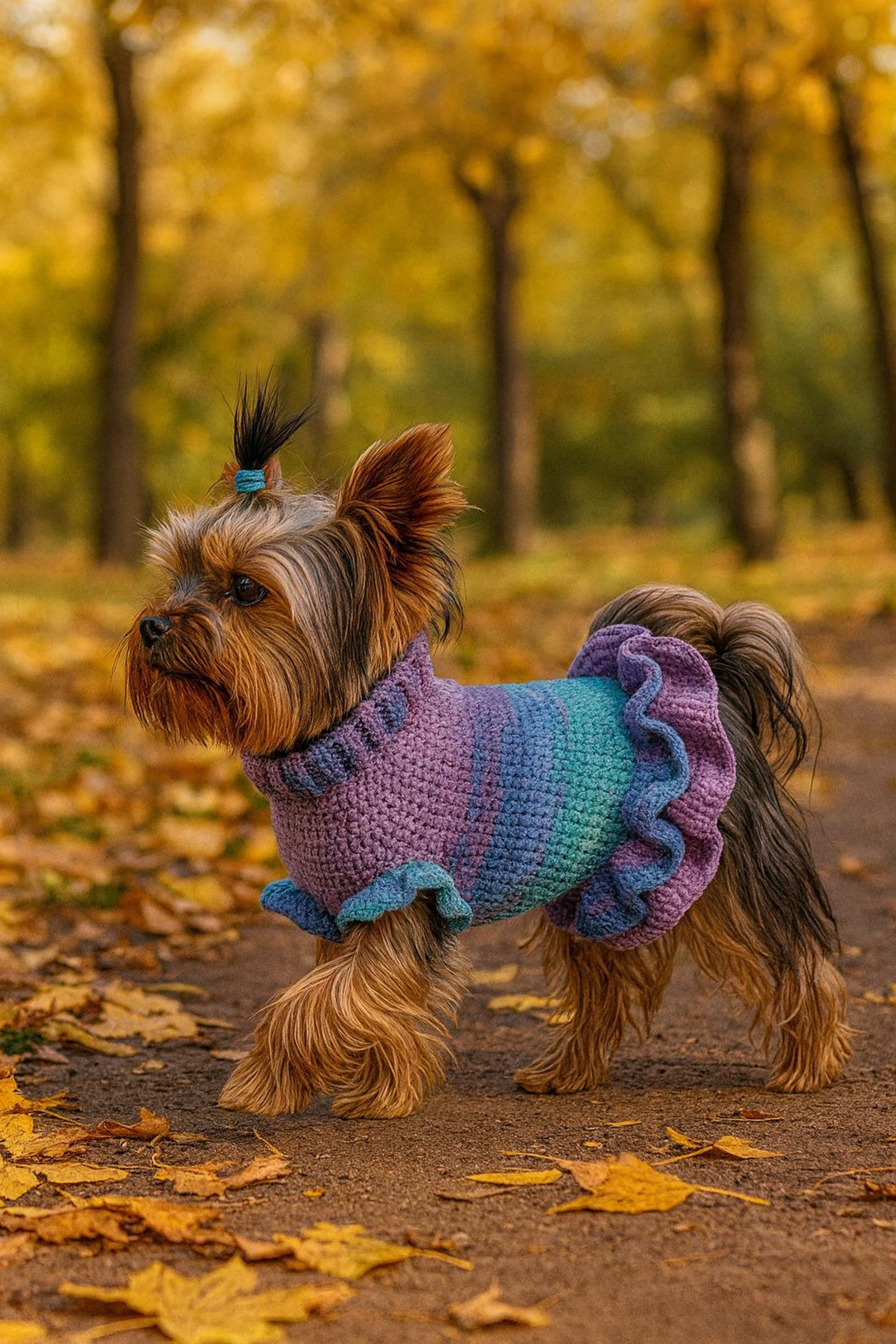 Wildpul® Handgestrickter Hunde-Pullover & Hundekleid – Kuscheliger Strickpullover für Welpen & Hunde