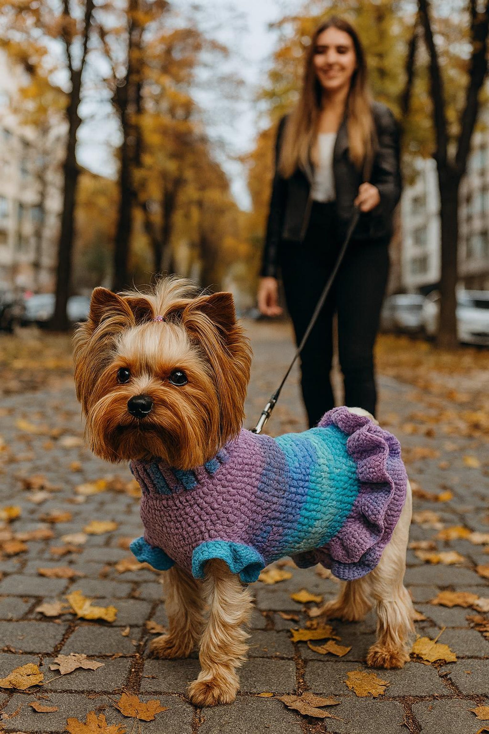 Wildpul® Handgestrickter Hunde-Pullover & Hundekleid – Kuscheliger Strickpullover für Welpen & Hunde