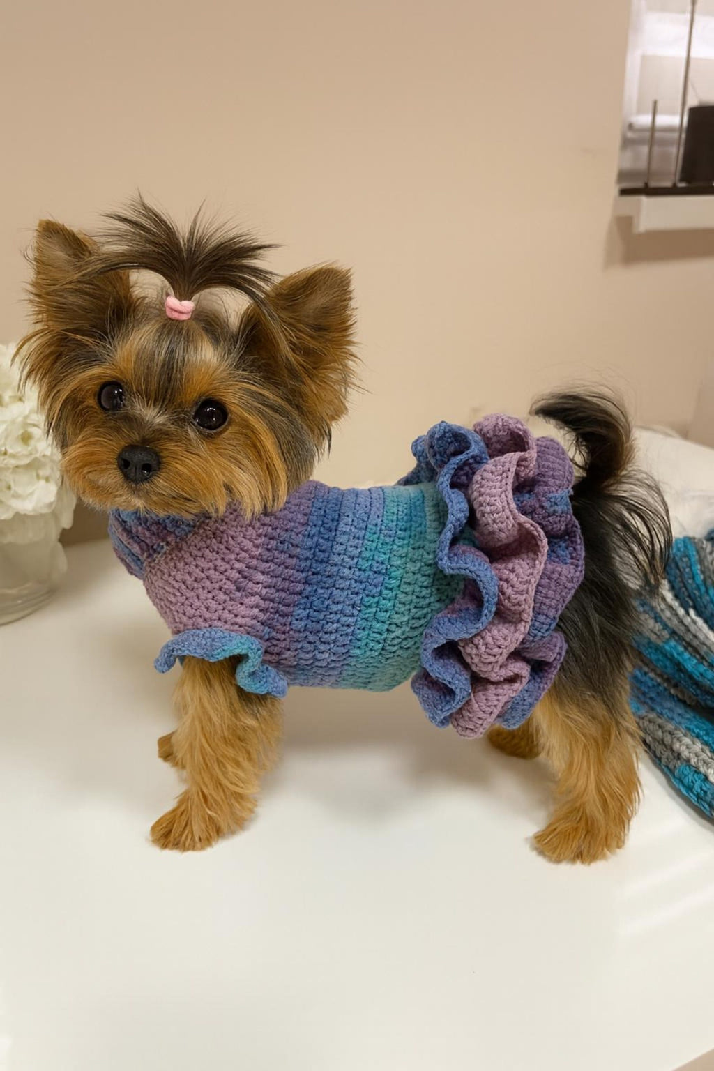 Wildpul® Handgestrickter Hunde-Pullover & Hundekleid – Kuscheliger Strickpullover für Welpen & Hunde
